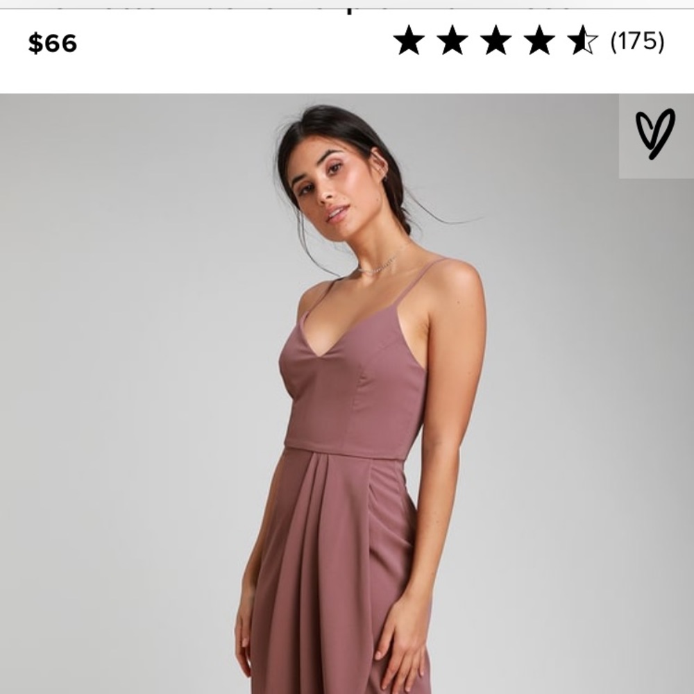 Reinette Mauve Purple Midi Dress